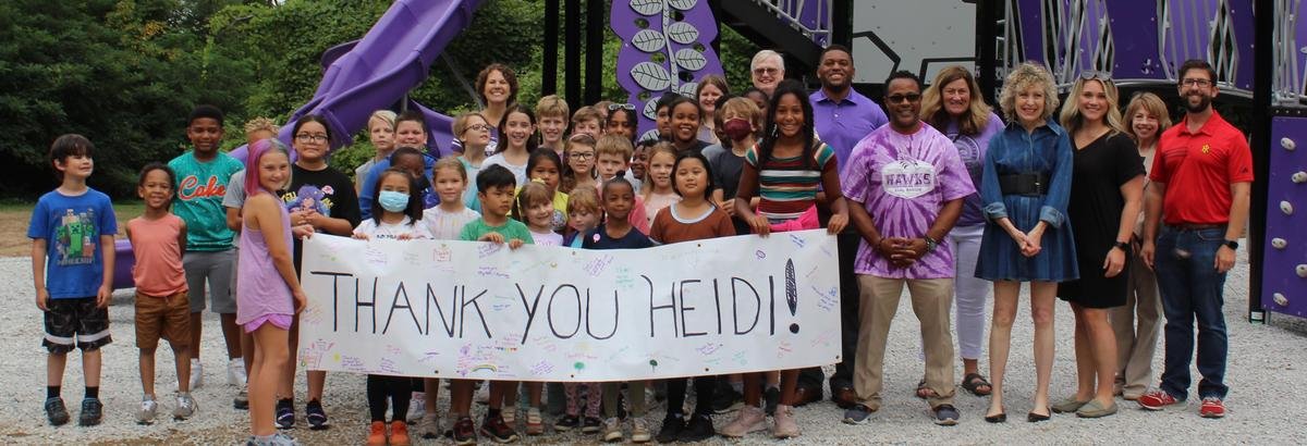DrRLRocks's tweet photo. Sometimes you ASK and you shall RECEIVE. Huge Shout out to Heidi Huiskamp Collins for bringing Earl Hanson Elementary Schools' Playground wish to fruition. The smiles on the student faces are PRICELESS!
"One Team, One Goal, One RIMSD!" https://t.co/thtST16fKV