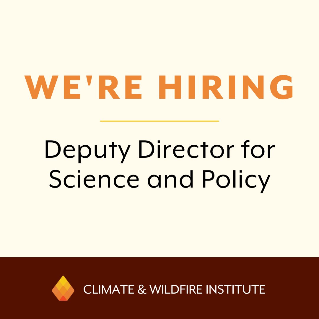 Are you looking to partner w/ leading scientists in forestry, climate, data &amp; policy research to help fight the climate crisis &amp; advance solutions to build forest resilience? Apply for the Deputy Director for Science and Policy. See details below. 👇👇👇

bit.ly/3QWmxfi