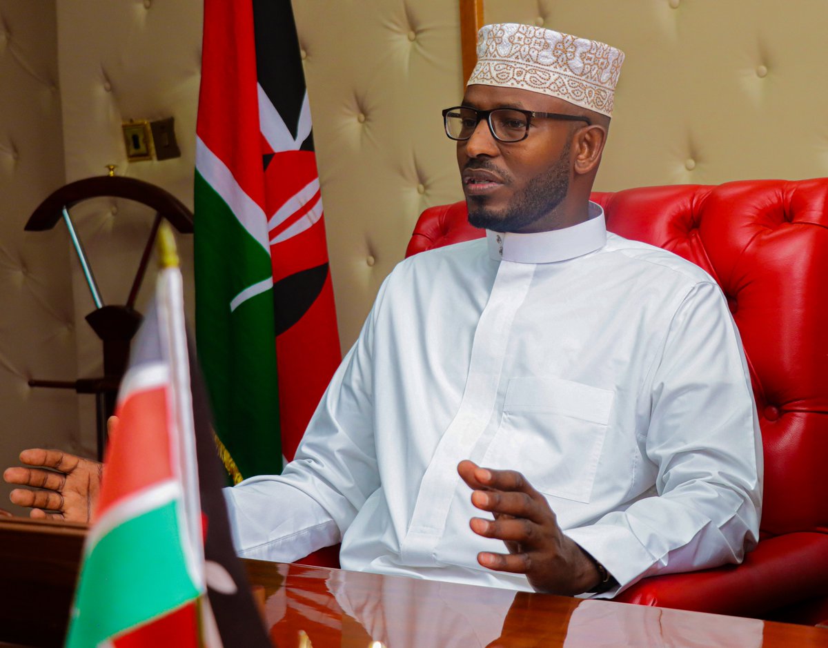 HEAhmedJiir's tweet photo. Day 1 of duty at #Wajir County headquarters. https://t.co/uFpialuqNs
