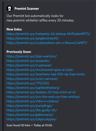 Our raffle finder bot now supports <a href="/Superful_xyz/">Superful ✦</a> as well as Premint 👀
