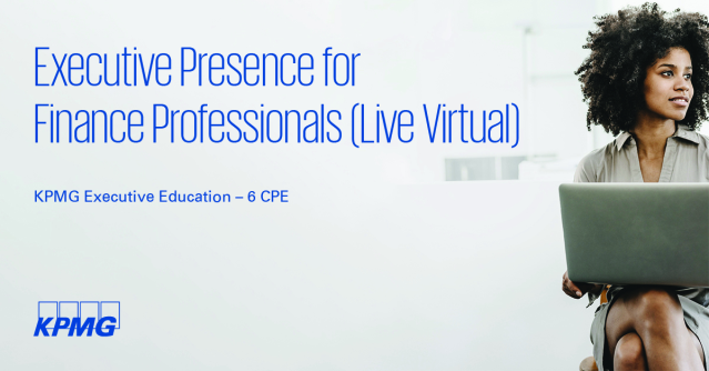 cconroyexeced's tweet photo. Up your game when it comes to how you act, look and communicate with key stakeholders. Register for Executive Presence for Finance Professionals (6 hours over 2 days), a live virtual seminar offered Sept. 14–15 and Nov. 17–18. Estimated CPE: 6. https://t.co/crX4OJYWZM https://t.co/zz3iBUoUTA