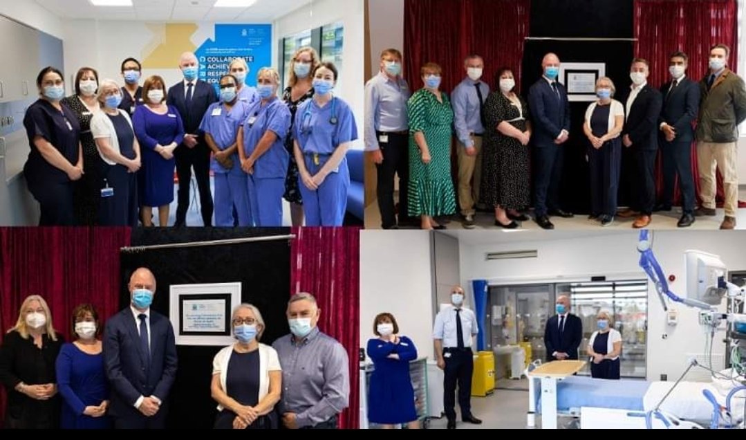 We were delighted to have the Minister of Health Stephen Donnelly present today to officially open the new ICU wing. A great celebrations of all the work undertaken to ensure the Intensive Care Unit is completed . @DonnellyStephen @TUHPhotography
