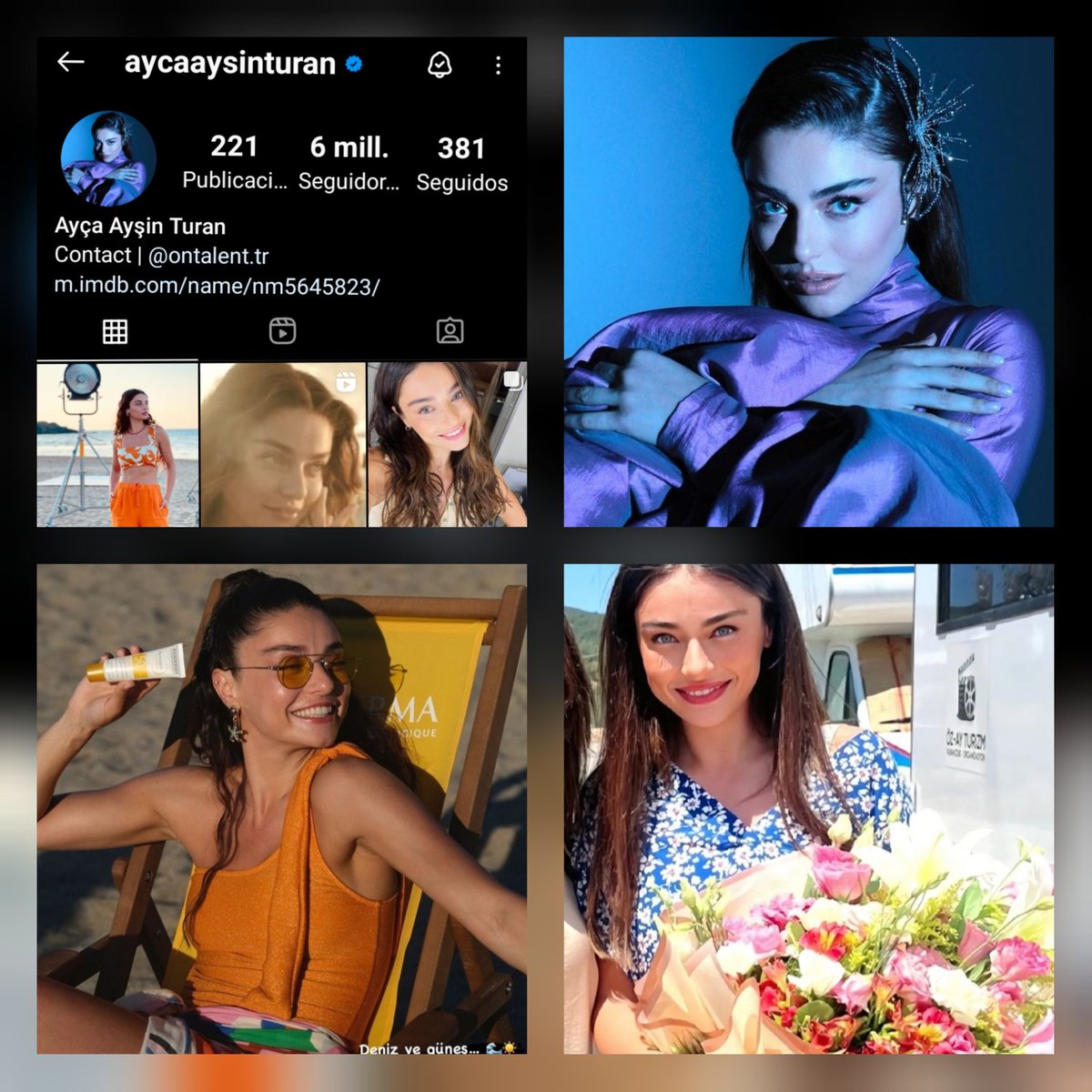 °•♡▪︎#Mavi with six million followers on her Instagram account.
Congratulations QUEEN!°•☆♡
         #AyçaAyşinTuran ⚘⚘⚘
  #AAYFC 💙