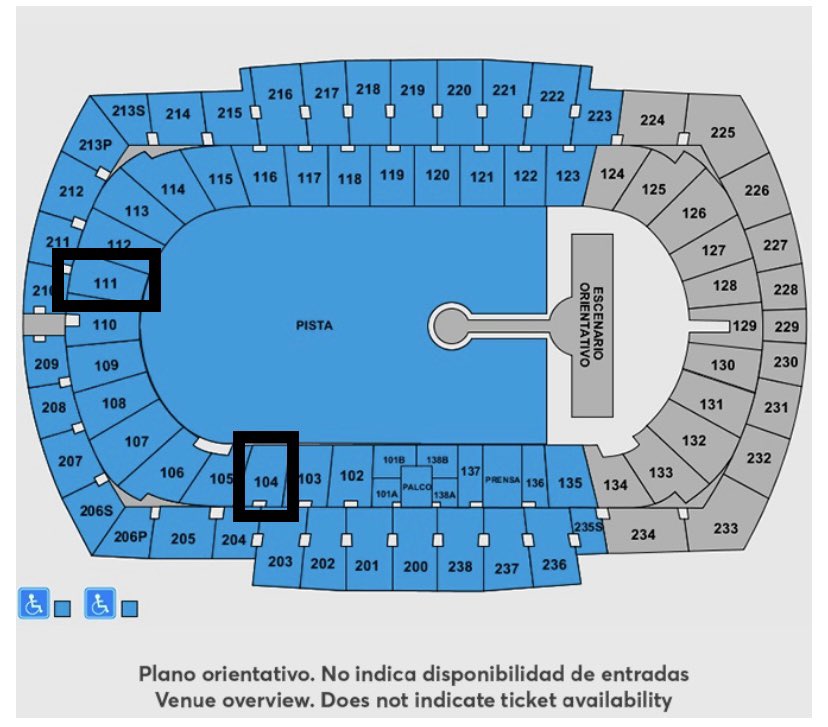 Cambio entrada concierto Coldplay 27 de Mayo.

Cambio del sector 104 a 111 o viceversa.

#ColdplayBarcelona #entradascoldplay #coldplaybcn #coldplaytickets