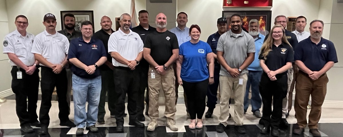 NCEmergency's tweet photo. Congratulations to 15 emergency managers and partners who completed 120 hours or coursework over three weeks to finish the #FEMA Basic Academy.  Thanks to #WakeTech for hosting and supporting the academy at its Public Safety Education Campus in Raleigh. Job well done! https://t.co/lq3CThlCj0