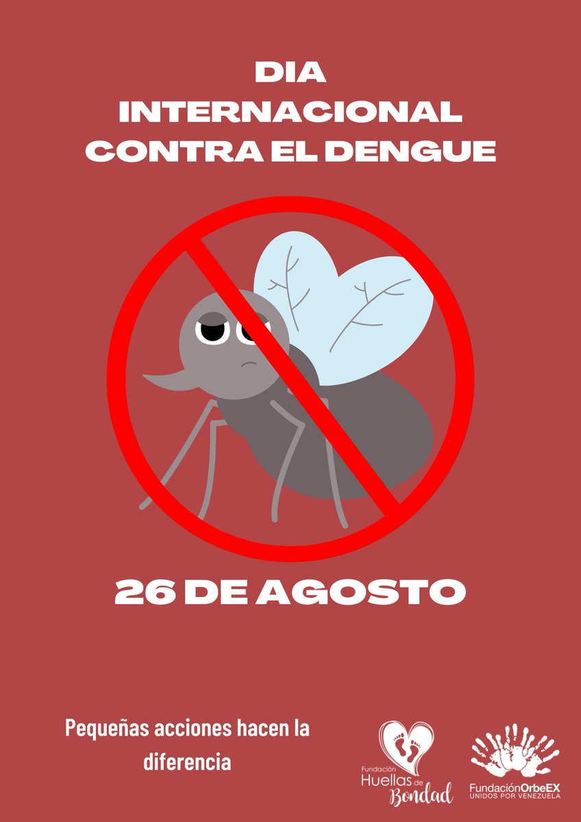 Hoy se celebra en todo el mundo el Día Internacional contra el Dengue, una enfermedad que se transmite por la picadura de mosquitos infectados, y que no se transmite entre personas.

#DiaInternacionalContraElDengue