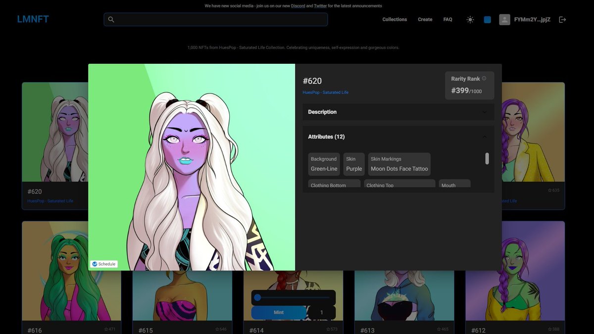 HuesPop NFT - SOLD OUT tweet media