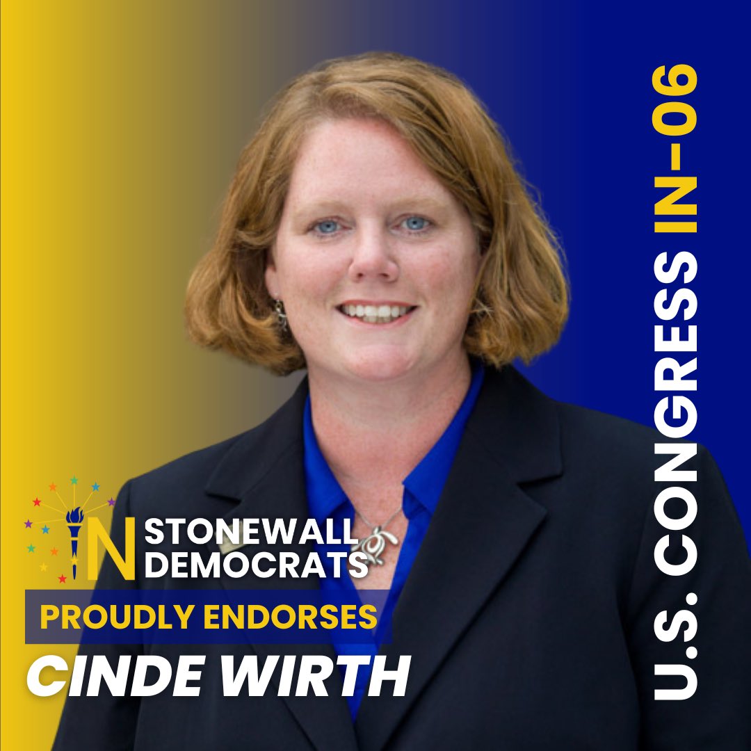 cwirth4congress's tweet photo. 💙
There are many humbling and incredibly meaningful moments as a Congressional Candidate.

This endorsement tops the list.

I am honored to accept this endorsement.

Thank you, @INStonewall. https://t.co/VIveyp8dgH