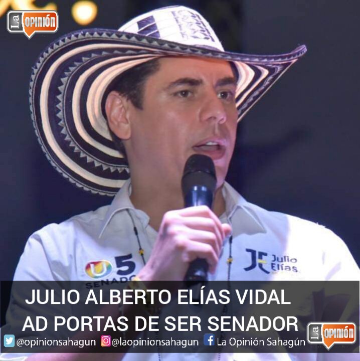 JULIO ALBERTO ELÍAS SERÍA SENADOR
#ATENCIÓN #SAHAGÚN 

¡Urgente! Fallo de Consejo de Estado deja a Julio Elías ad portas de ser senador 👇 ENTÉRESE 
facebook.com/49933554377844…
<a href="/JulioEliasVidal/">Julio Alberto Elias Vidal</a> <a href="/DilianFrancisca/">Dilian Francisca T.</a> <a href="/partidodelaucol/">Partido de la U</a> <a href="/consejodeestado/">Consejo de Estado</a>
