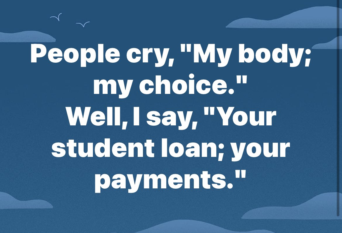 sillysnapdotcom's tweet photo. Well then #TalkThatTalk #studentloanforgiveness #studentloans #StudentDebt https://t.co/Cg53SIwYvx