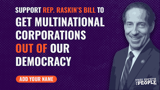 FSFP's tweet photo. Across the country, foreign-influenced corporations have used their $$ to influence the outcome of elections and to advance political agendas in their favor. Now we're calling on Congress to take action and stop them.
Join our call ✍️: https://t.co/UYZvCWnJw6
#NoForeignInfluence https://t.co/H2jW10aMqU