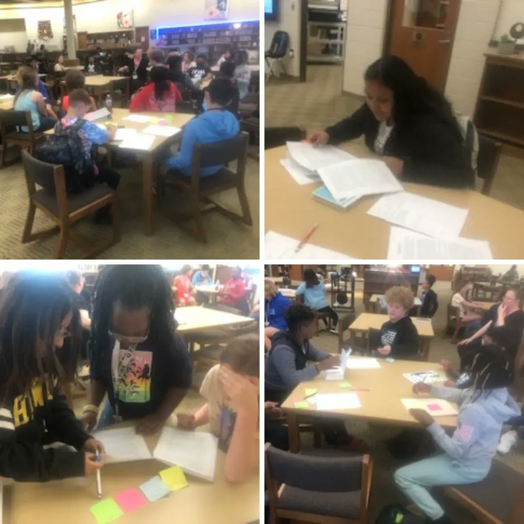 DRHillMiddle's tweet image. We love seeing Miss Lattig and Mrs. Kay's students in a Socratic Seminar where they engaged in an in-depth discussion about their text! #TheHill #D5Difference #AVID