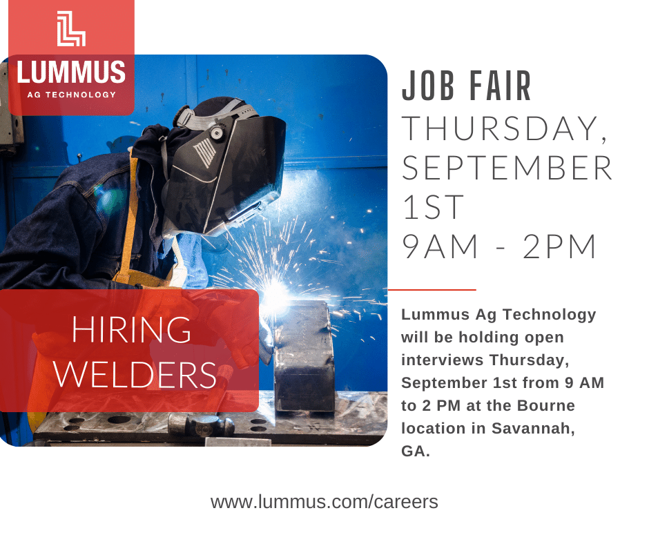 lummuscorp's tweet photo. Are you looking for a new job? Do you have welding experience? 

We are hosting our 1st annual job fair Thursday, September 1st from 9AM - 2 PM at our Bourne Facility (225 Bourne Blvd. Savannah, GA) https://t.co/xPLbASPcUl