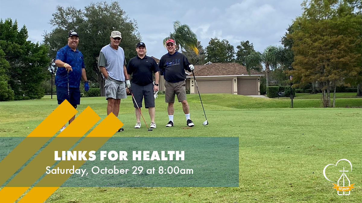 CCCFlorida's tweet photo. Registration for the 12th annual Links for Health is open! This event supports the St. Thomas Aquinas Medical Clinic in St. Cloud—a program of Catholic Charities—and its ministry to provide free primary healthcare to uninsured families in Osceola County. https://t.co/VXW2WdN53b