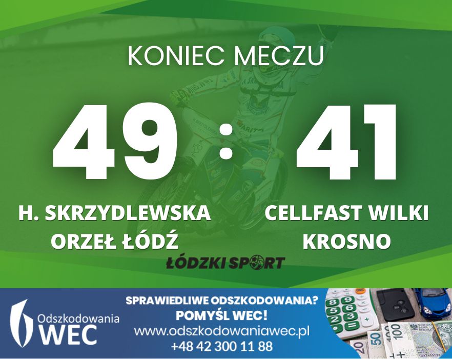 lodzkisport's tweet photo. Zrobili to‼️ Żużlowcy @orzel_lodz pokonali @wilkikrosno i są bliżej wielkiego finału @eWinner1Liga  👏👏👏

#ŁS #ŁódzkiSport #Żużel #OrzełŁódź #eWinner https://t.co/CwNQ1ZxRPl