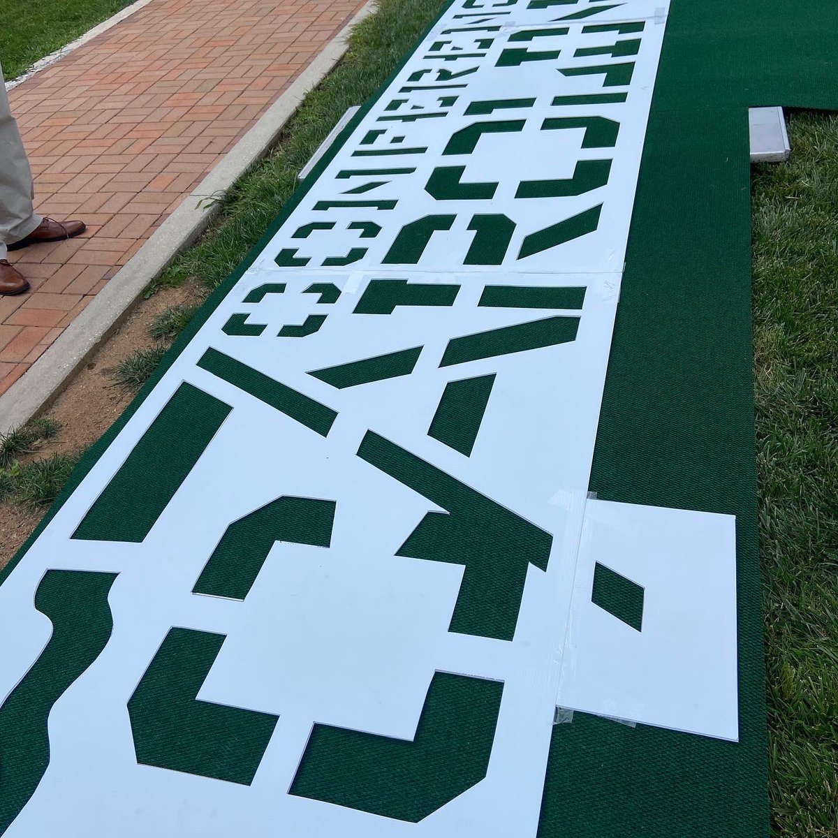 ConfCarolinas's tweet photo. 🔥
The all-new Conference Carolinas stencils 👀 great at our athletic facilities! 
#LeadingTheWay https://t.co/nBiJ561n1O