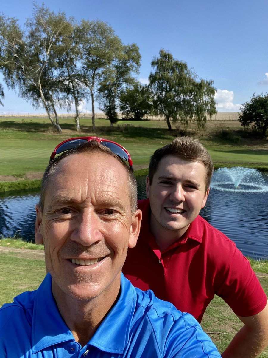 rhryder's tweet photo. After nearly 3.yrs this beast got a dusting off today, it was a warm afternoon but very enjoyable. Still shot double figures and finished off with a chippy dinner 👍🏻 ⛳️#fatherandsonday #chippydinner #golf https://t.co/UrnIub6vqf