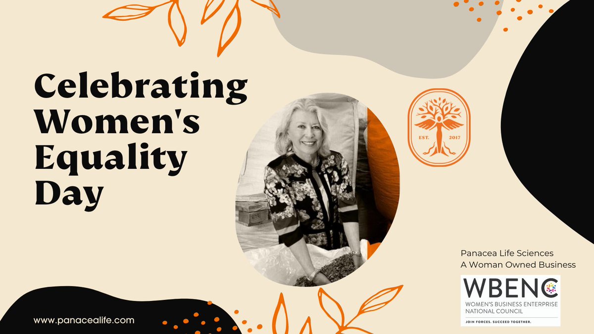 PanaceaLifeLabs's tweet photo. We are proud to support women entrepreneurs, leaders, and innovators, including our own CEO! Happy #WomensEqualityDay!

#cbd #hemp #hempheals #colorado #goldencolorado #coloradobusiness #cannabinoids #wbenc https://t.co/fNelyBDA4y
