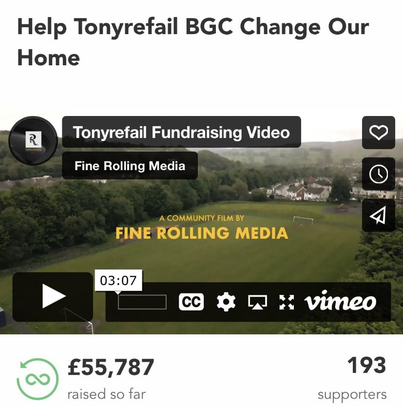 Prime example of what a community based football club can achieve. Hats off to you, and sorry I can’t be there. Want to congratulate you all on achievement to date! And know there’s more to come 💙 <a href="/tonyrefailbgc/">TonyrefailBGC</a> <a href="/FAWales/">FA WALES</a> <a href="/NoelMooney13/">Noel Mooney</a> <a href="/LauraMcAllister/">Laura McAllister 🏴󠁧󠁢󠁷󠁬󠁳󠁿</a> @FAWGrassroots 🏴󠁧󠁢󠁷󠁬󠁳󠁿