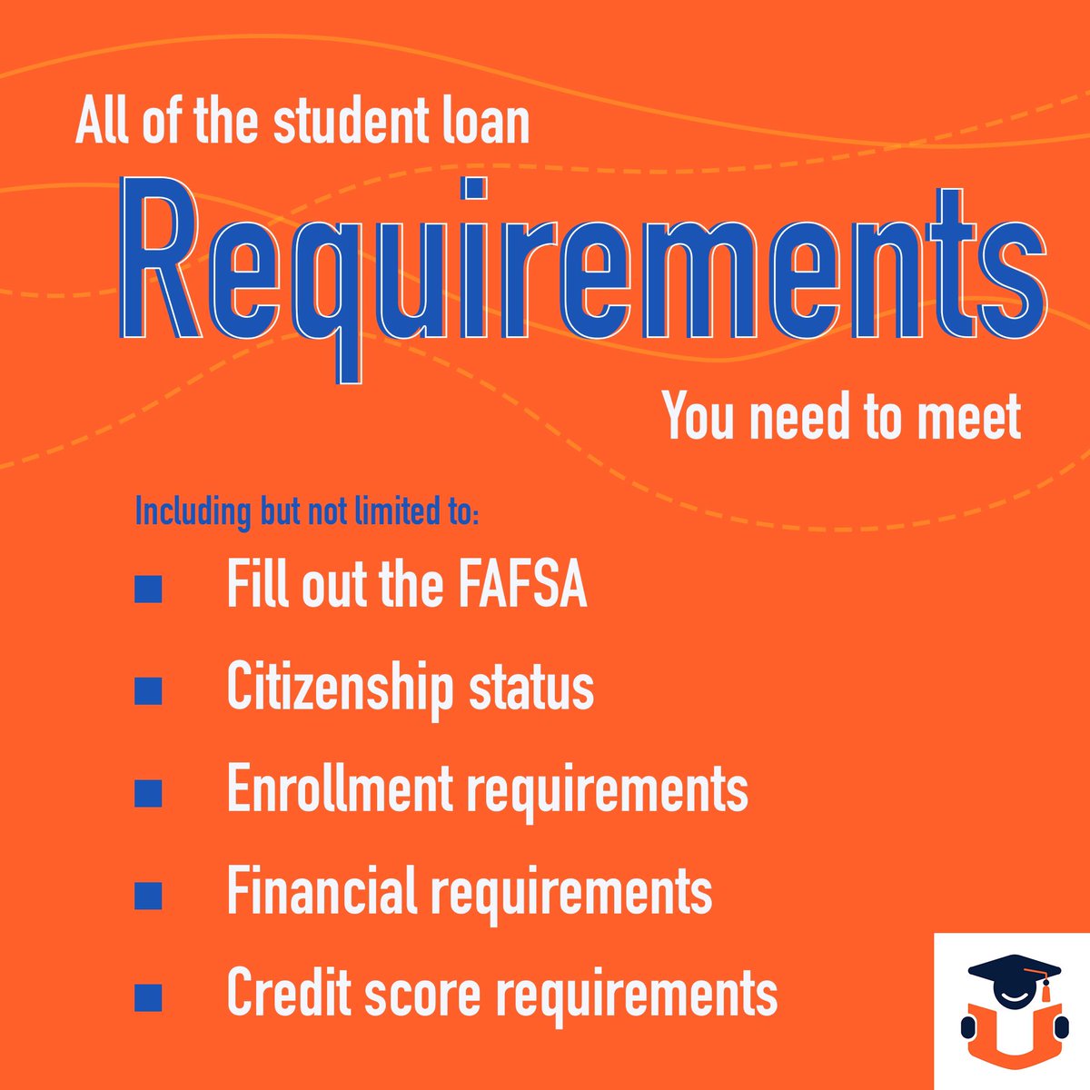 Funding_U's tweet photo. If you’re like most college students, you’ll need to borrow money to pay for school — so it’s important to know all the student loan requirements you will face. Check out our blog to see if you meet these common loan requirements! https://t.co/eVgAds17ct