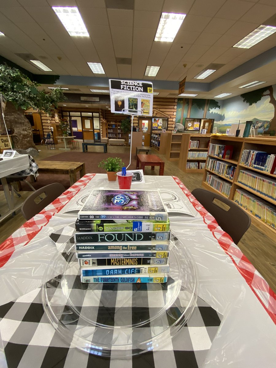 Our 5th graders had so much fun at the Wildcat Genre Cafe in the Media Center. Students learned about different genres and had a “tasting”.  <a href="/Christy_Rich_/">Christy Rich</a> <a href="/pamela_estesMES/">Pamela Estes</a> #1WildcatNation #TogetherWeRoar <a href="/CcsdMedia/">MediaCCSD</a> <a href="/CherokeeSchools/">Cherokee Co. Schools</a>