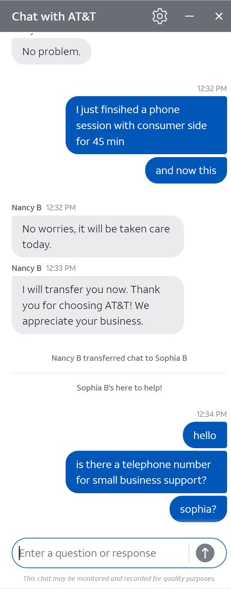 TheRealDJDez's tweet photo. #badcustomerservice #attwireless #attbusiness #outsourcing #terriblebots
A series of AT&amp;T bad experiences for BUSINESS SUPORT ... so bad https://t.co/jGS962kRZq