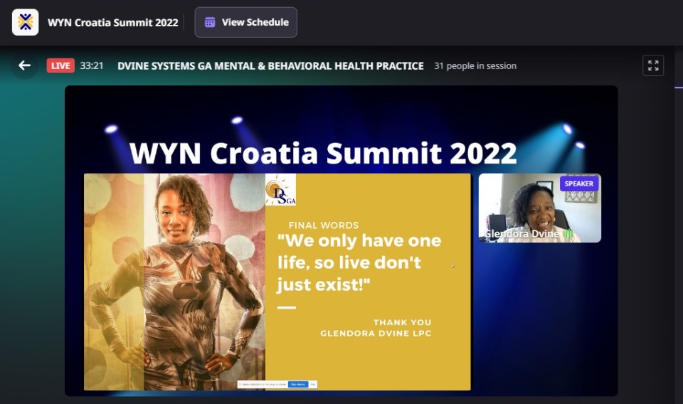 ConferencesWyn's tweet photo. #watchyournetwork
WYN_ Croatia Summit 2022
Energetic Presentation by #Glendora Dvine https://t.co/nRgHVdrkZR