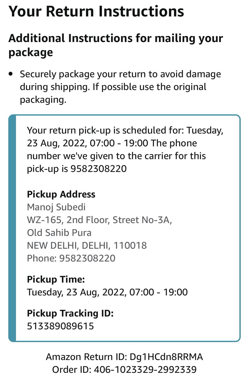 SubediManoj91's tweet photo. @AmazonHelp what’s wrong with people at Amazon. Again facing same problem. Requested for return, no one turned up and remarks updated “MRP tag is missing”. 

#pathetic #amazonservice #poorservice #wakeup #amazonindia https://t.co/RbMrcBtgG5