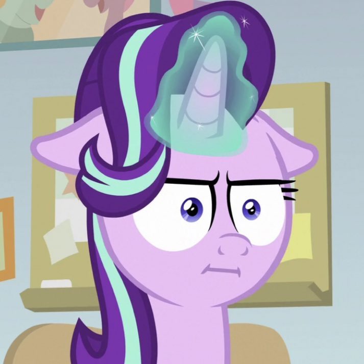 PONYGatlingGun's tweet photo. Dat Face #59
MORE Desk Starlight
#MyLittlePony #MLPFIM #StarlightGlimmer #Animation #Datface https://t.co/TGjNqg293w