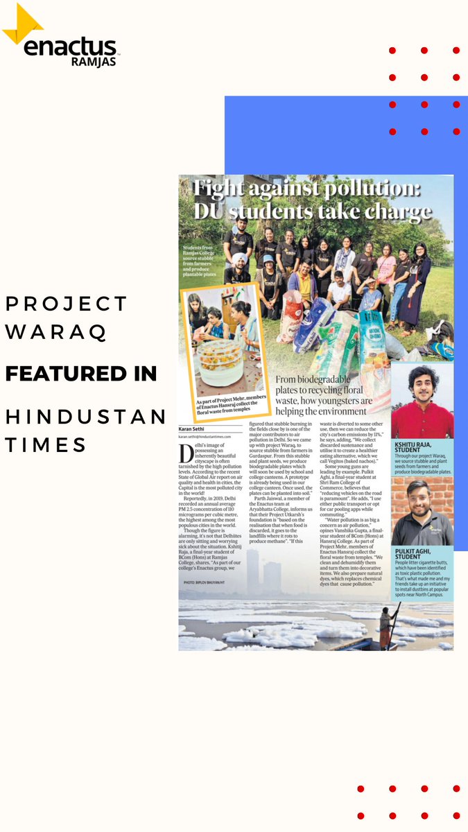 We are glad to share that our efforts at Project Waraq have been recognised by Hindustan Times! 

Thanks for the feature .<a href="/htTweets/">Hindustan Times</a> 

Upwards and Onwards! 💛