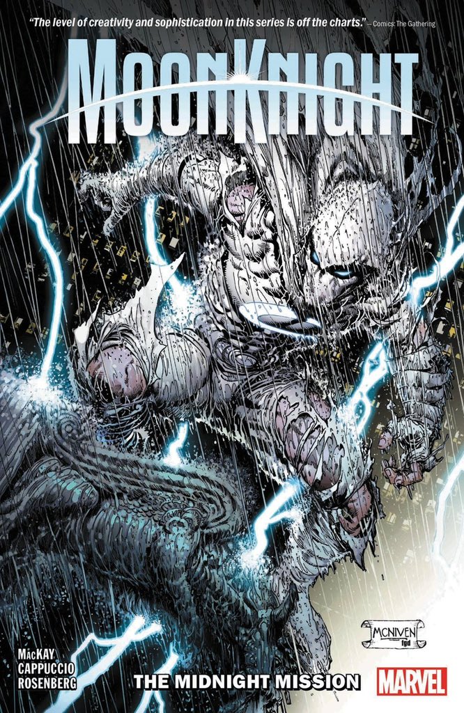 OtherRealmsLtd's tweet photo. Graphic Novel Book Club is tomorrow at noon! Our August selection is Moon Knight “The Midnight Mission” and we’re doing a hybrid style meet up. Want to join on Zoom? We got you. (DM us for the link.) Want to show up in person at the store? We got you! #graphicnovel #bookclub https://t.co/XbtGJoCCoJ