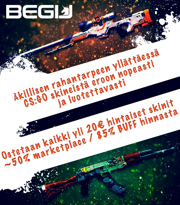 BegijGold's tweet photo. Ostetaan kaikki CSGO skinit!💰

Discord: Begij#3554 

#begij #csgo #csgoskins https://t.co/VMNuLUUAsC