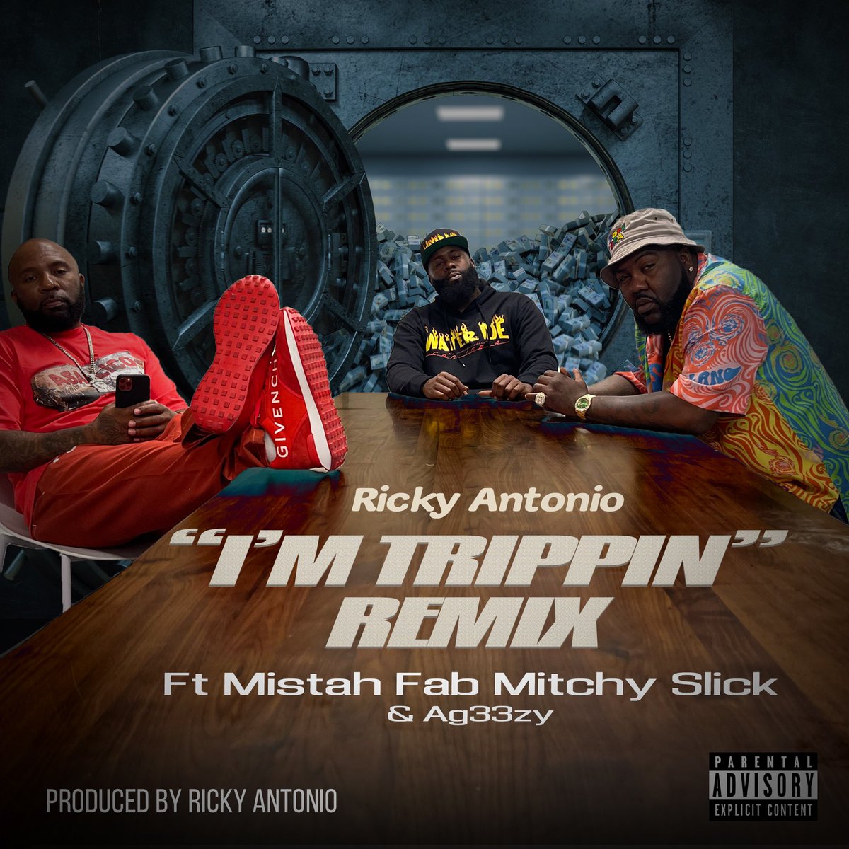 iamrickyantonio's tweet photo. “I’m Trippin” remix feat @MistahFAB x @OGMITCHYSLICK @AG33ZY drops A WEEK FROM TODAY!!! 9/3/22 😯😯👀 https://t.co/qdA66DnZo4