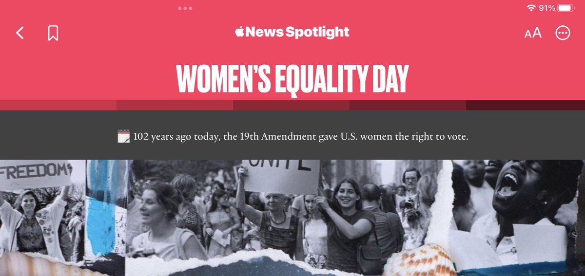 acafamber's tweet photo. The #19thAmendment was actually ratified August 18, so this is just a reminder that there are people alive today who were born before women had the right to vote. #NationalWomensEqualityDay https://t.co/kocCvgZIRO