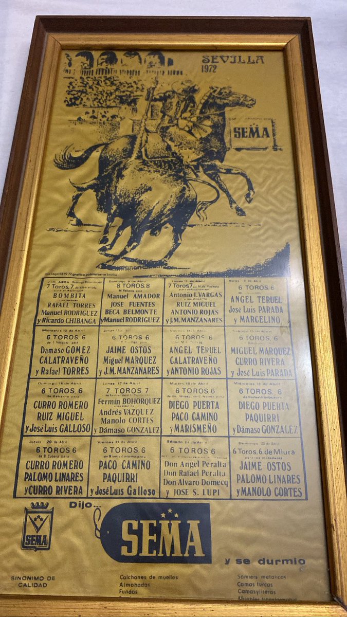 RecheAntonio's tweet photo. Cartel de la Feria de Abril del 72 https://t.co/RxzBjuXx42