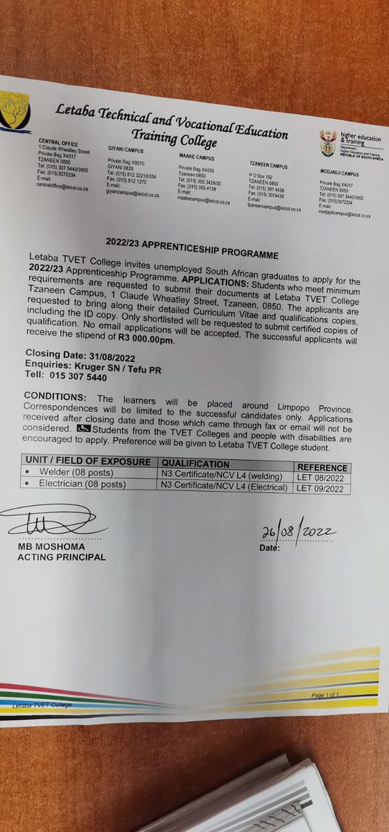 ElectricalTry's tweet photo. #ApprenticeshipOpportunities for your nephews and siblings in the Electrical and Welding fields. puff n pass as always . First come, first serve #apprenticeships #Sandtoncitymall #mallofafrica https://t.co/7CLKXDh6GA