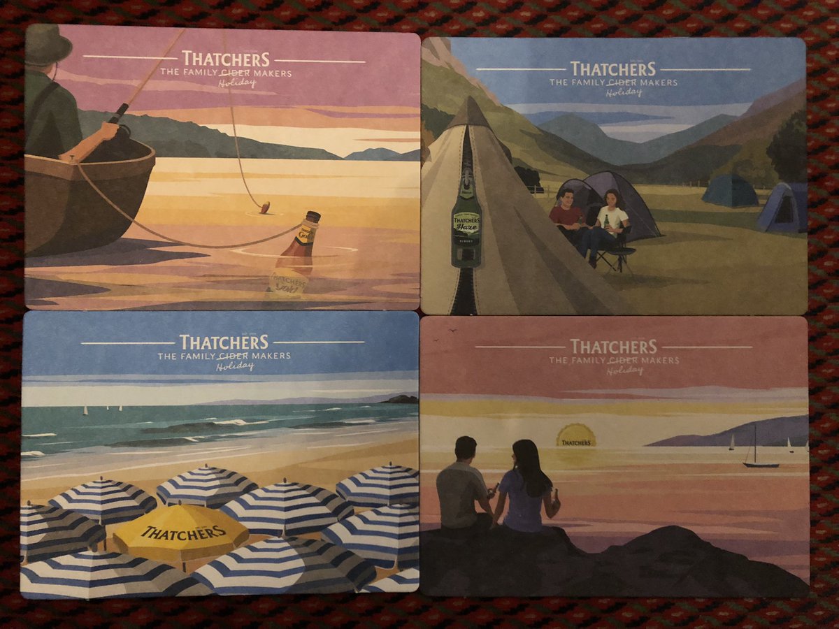 SarahHathaway's tweet photo. Hello @thatchers_cider I don’t have a family and I’m not on holiday - but loving the postcards! #TheFamilyHolidayMakers #CouplesRule https://t.co/pqPjey0ZLp