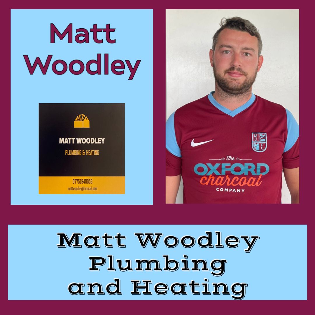 What a great opportunity to promote a new business. Matt has recently gone self employed and started up his own Plumbing &amp; Heating Company. On the pitch, Matt's move from LB into a CM role is really working well, adding an extra level of control and experience to a key position.