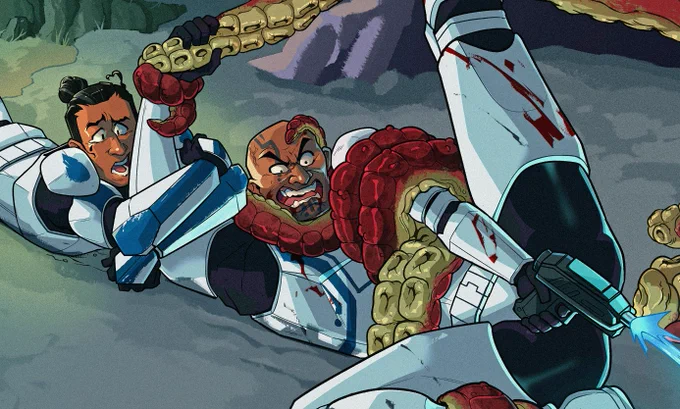 Here's a snippet of the piece I did for this zine!  Lotta cool artworks in this zine take a peak y'all  