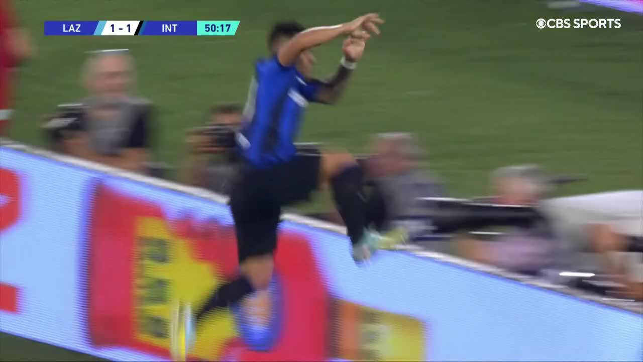 Lautaro Martínez levels it up!We have a game in Rome. ”