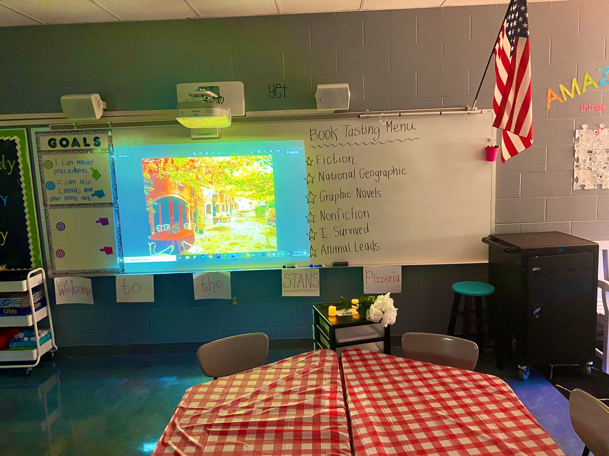 bellandbooks's tweet photo. Stans Pizzeria-Book Tasting ๐ฎ๐น @cheetahstweet #5thGrade #WEareLakota #CheetahLife https://t.co/V3QAjWlyAR