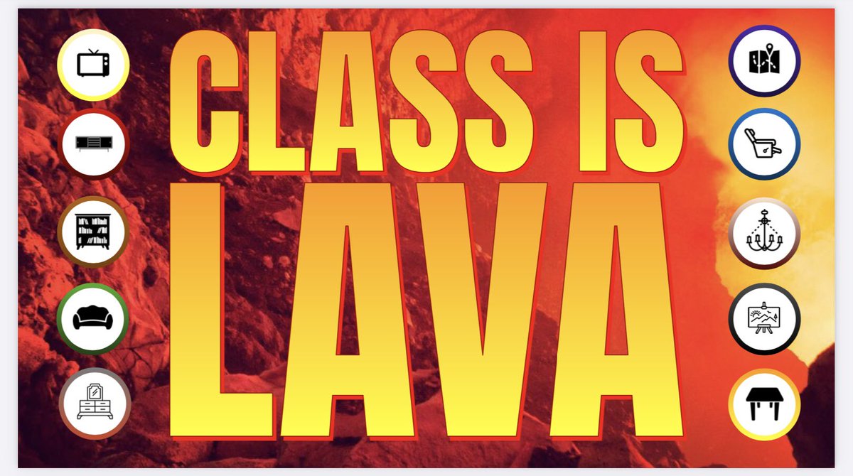 MrHuesken's tweet photo. This week, got tot know my students a little bit & get them acclimated to my classroom w/ @MeehanEDU’s #ClassIsLava simulation; changed a few items up, but overall a great first week experience https://t.co/93pMuo387g