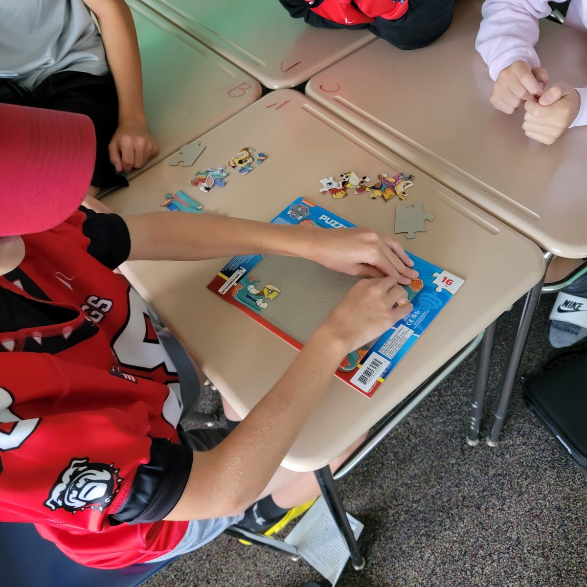 MrsZep1's tweet photo. Speaking/listening skills and team building in Room DZ (Dicken-Zeppo) with the OGs! Mr. Cornwell and Mr. Summers came to test their skills too!
#DZtheOGs #aim2empower https://t.co/3u3OfWSEAk
