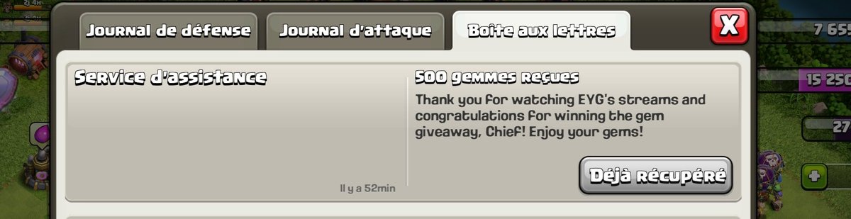 Big thanks <a href="/MackenzroGaming/">Mackenzro</a> <a href="/EYG_FamilyCoC/">EYG - Evolve Your Game</a>. I did receive the gift.🎁🥰