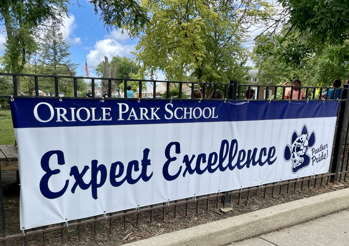 Thank you Oriole Park Community for an amazing first week. We are off to a fantastic start at Oriole Park School where we EXPECT EXCELLENCE. Panther Pride!