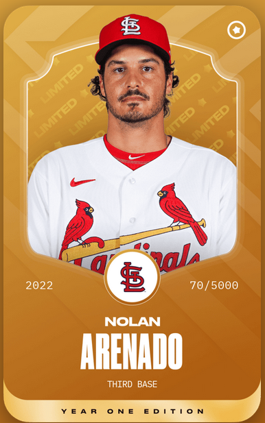 BuckleckA's tweet photo. @SorareMLB Arenado because I am a Baseball newbie and Arenado was the first 'big name' I jumped into and I don't regret it :) https://t.co/0AeM7u80NY