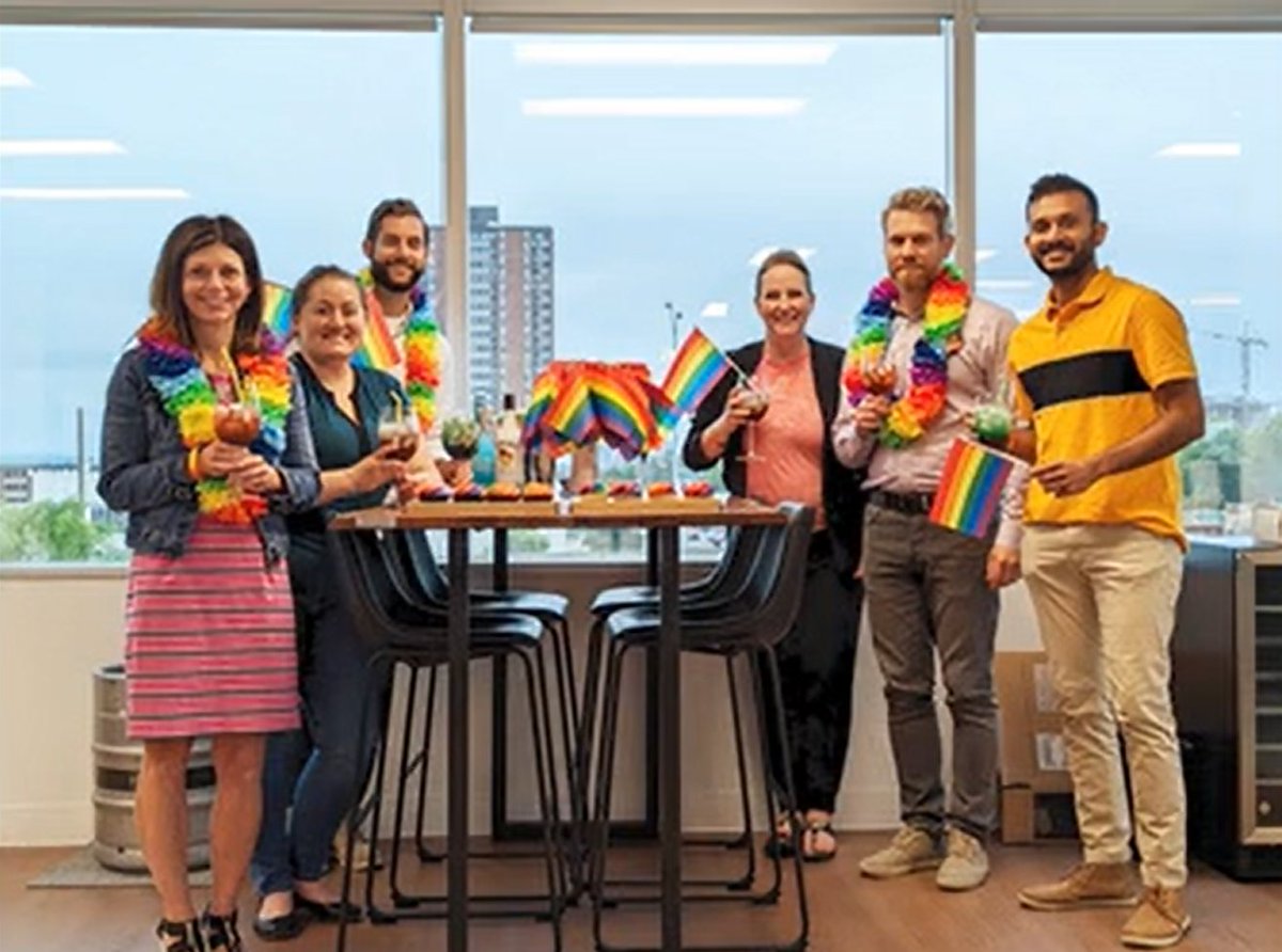 This week marked Ottawa's Capital Pride Festival and our local team celebrated by toasting the festivities colourfully! Take a look at how we marked this week and painted the town rainbow! #ottawapride #PRIDE #CapitalPride #Ottawa #Construction #WeBuildDifferently