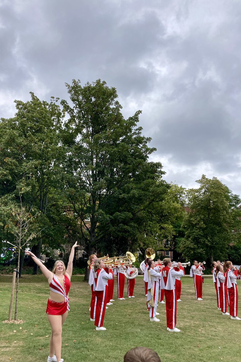 Ciarabira's tweet photo. Pep Rally Dublin Style! . Great atmosphere in Merrion Square today 👊🏻🏈🏈 @NUFBFamily @Huskers #lovedublin https://t.co/hdTMGvRPqY