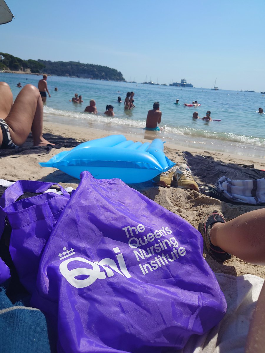 BecksBDaniels's tweet photo. My @TheQNI bag essential beach attire for yesterday's visit to VilleFranche, stunning location and amazing swimming in the sea ❤️ #NursesActive #NelActive #FamilyActive https://t.co/MytcWYvm8s