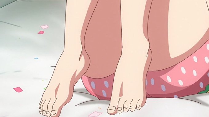 SerasKF on X: #anifeets Feet shots from today's episodes. 1-2